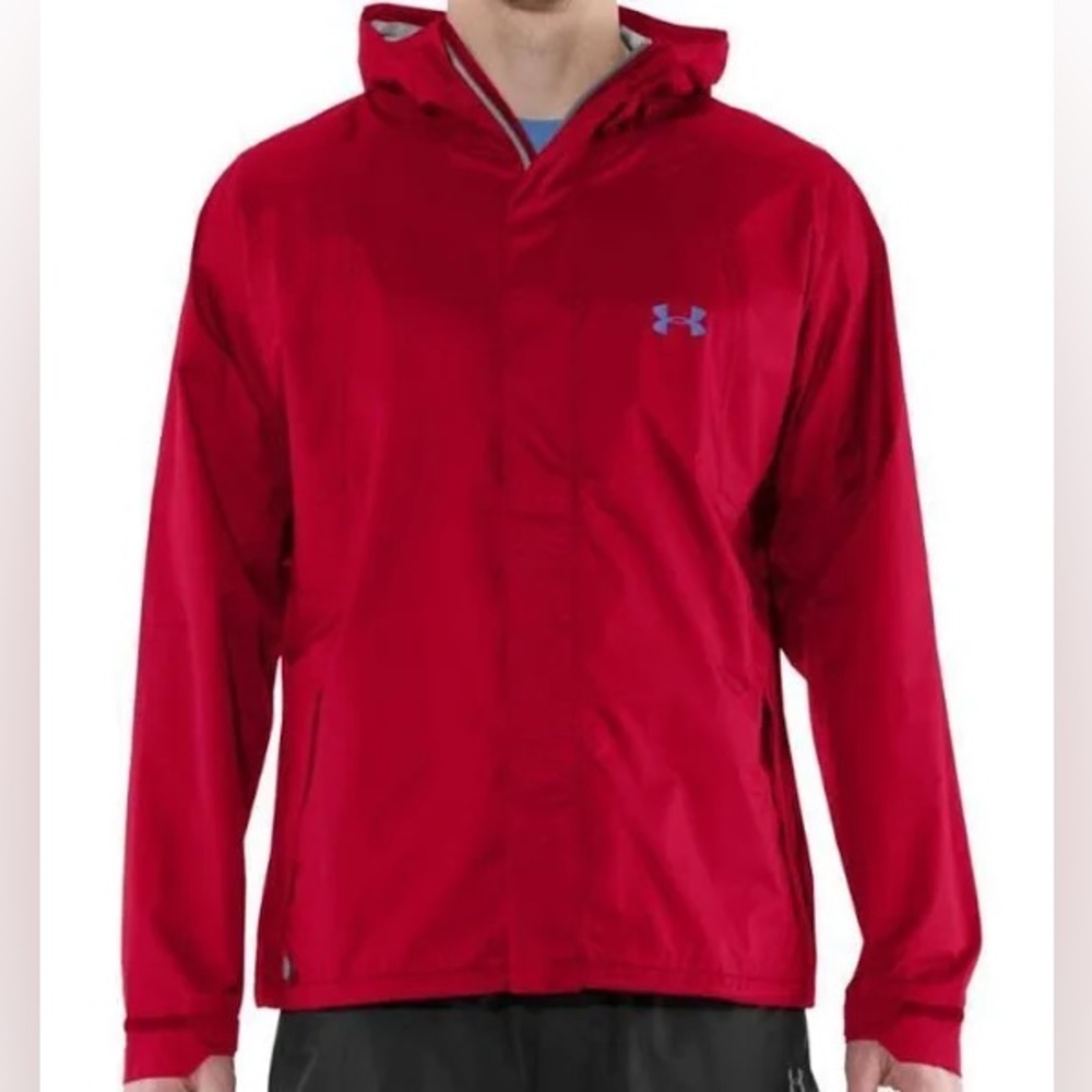 Under Armour | Men Stormfront Waterproof Hooded Jacket Lightweight Coat Medium